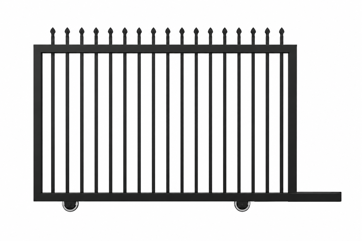 Industrial Spear Top Sliding Gate