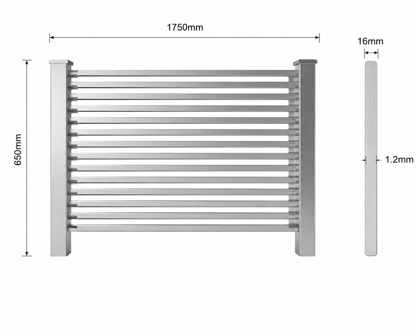 DIY Aluminium Slat Panel